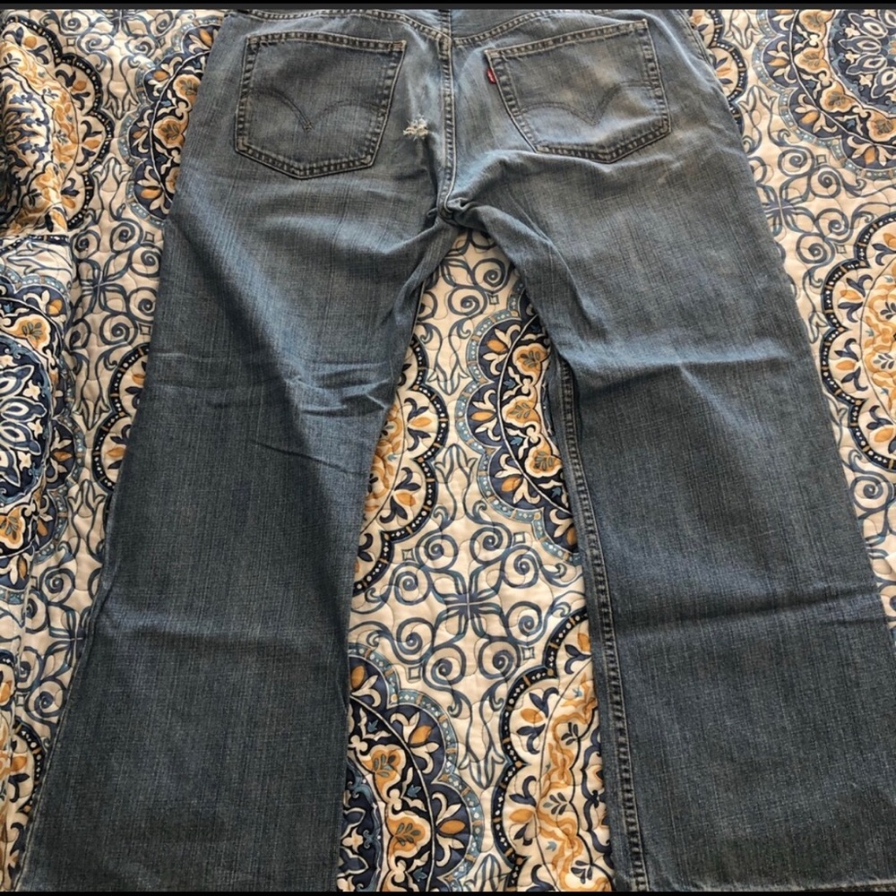 🔴SOLD🔴 Levi’s 527 Low Bootcut Jeans 38x30 - Picture 2 of 5